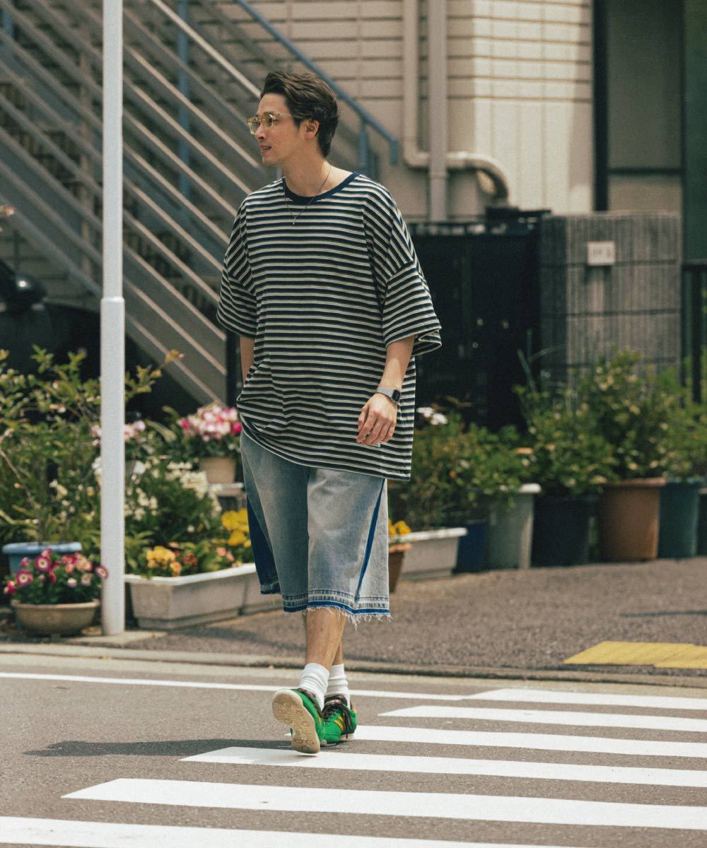 條紋短Tee Multi Striped Half Tee