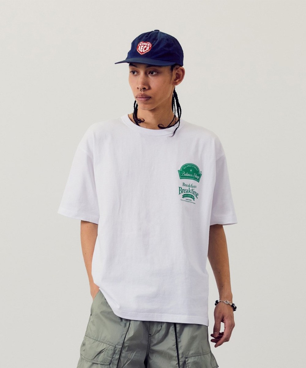 早晨印花TEE MORNING CAFE HALF SLEEVE TEE