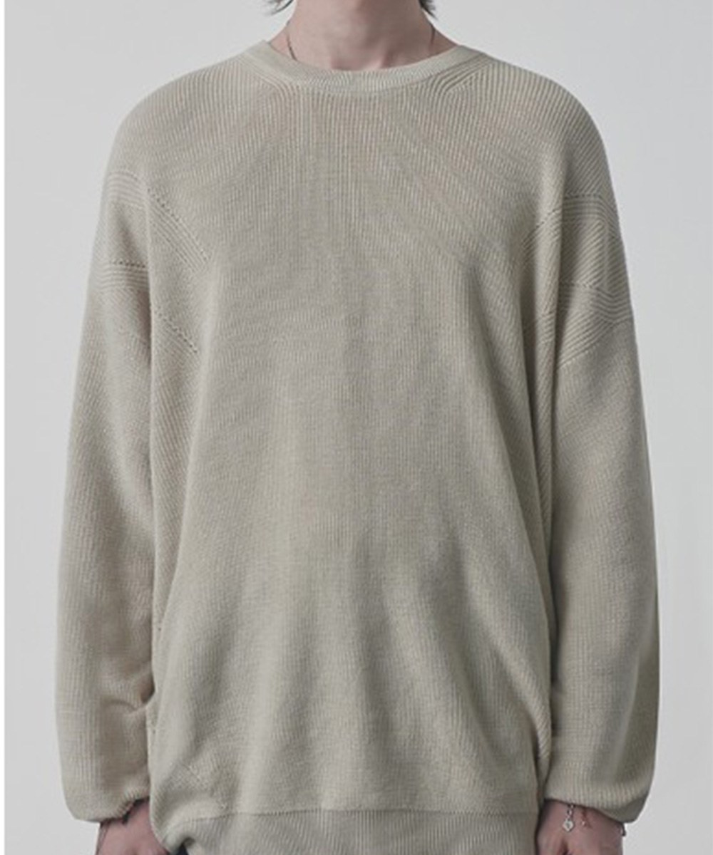 圓領針織上衣 MULTI-WAVE HACHI ROUND NECK KNIT