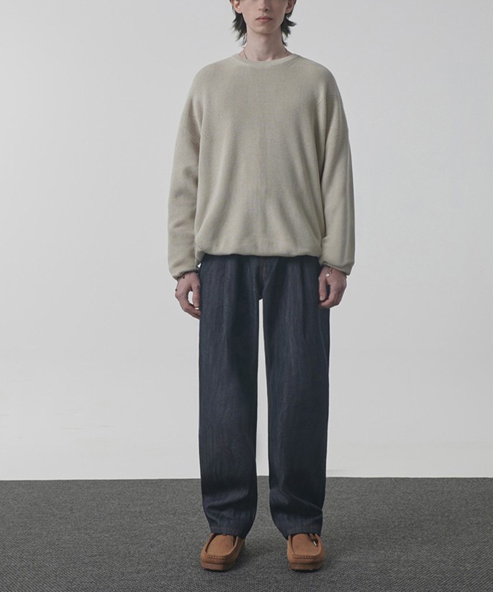 圓領針織上衣 MULTI-WAVE HACHI ROUND NECK KNIT