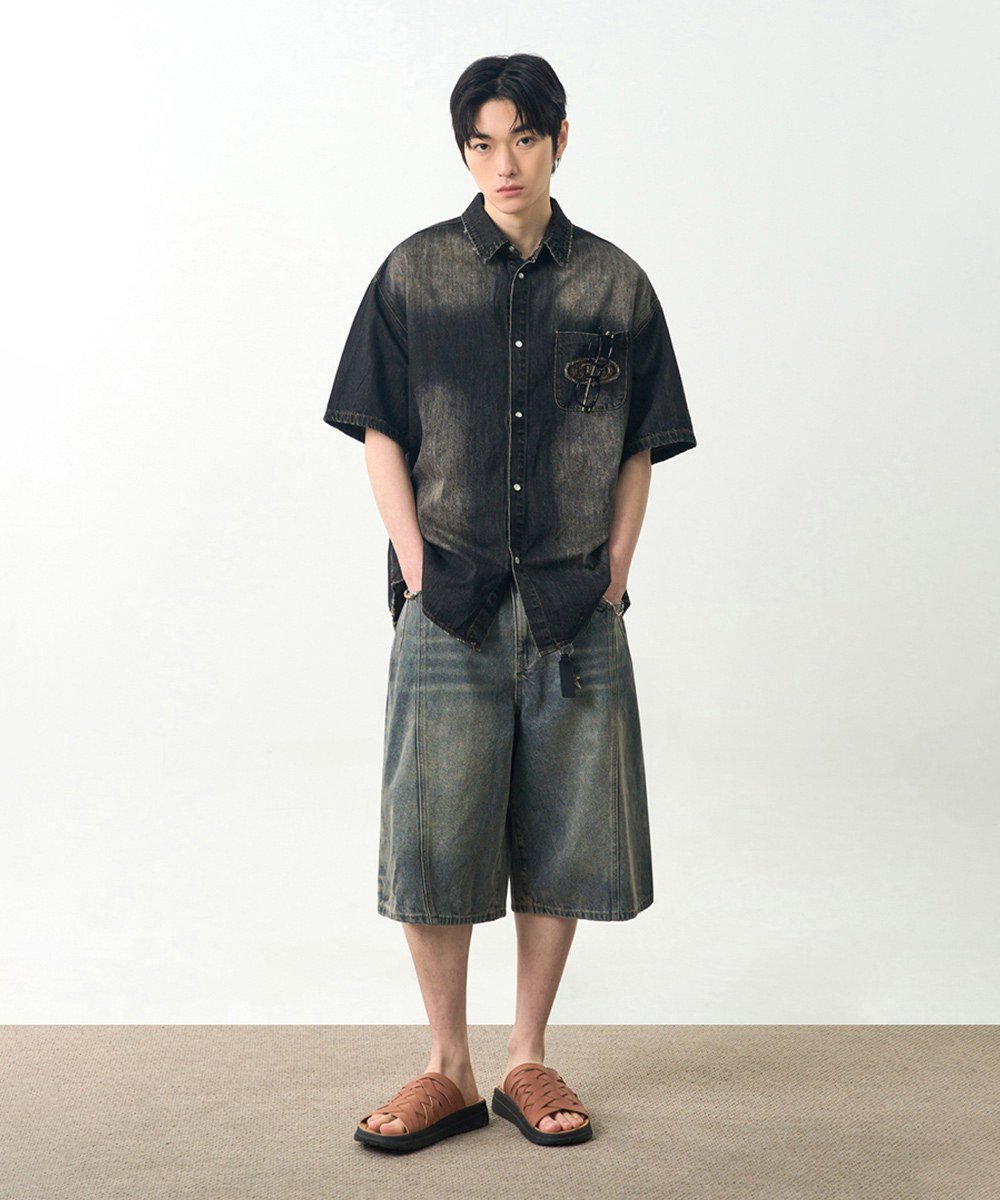 百慕達牛仔短褲 BERMUDA DENIM PANTS