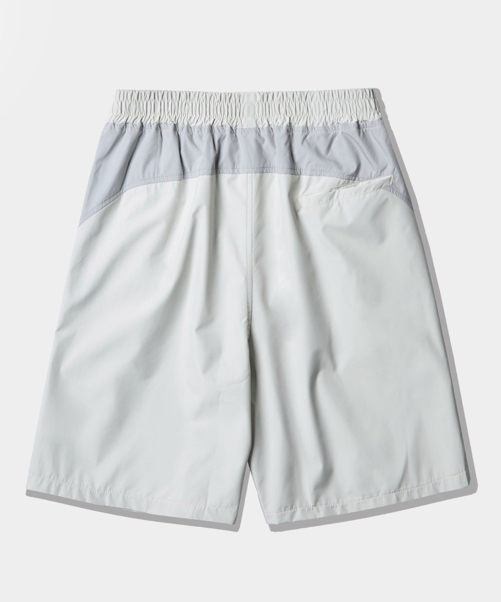 拼接休閒短褲 DOUBLE LAYER SLASH HALF PANTS