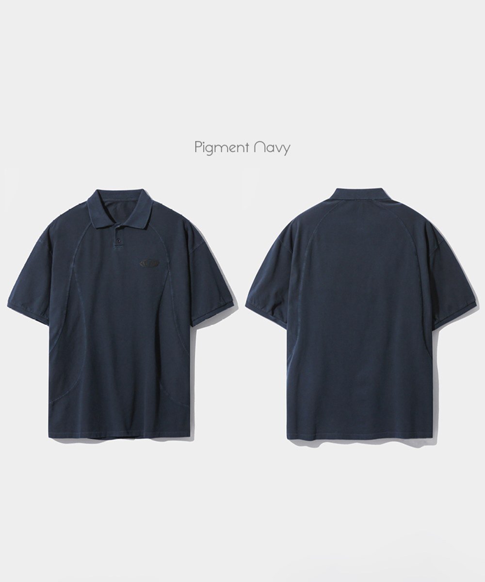 短袖POLO衫 SLASH PIQUE COLLAR HALF T-SHIRT