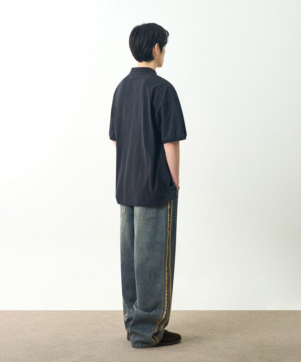 短袖POLO衫 SLASH PIQUE COLLAR HALF T-SHIRT