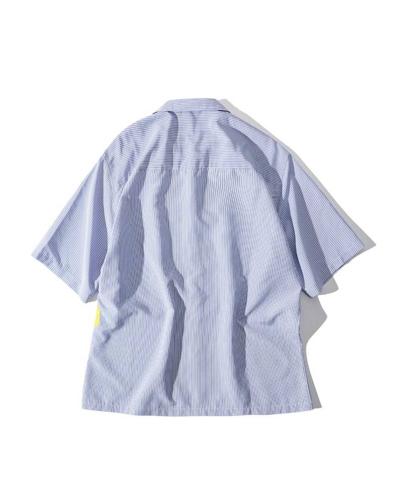3SB0201-251 條紋開領襯衫 3S Flower Shirt