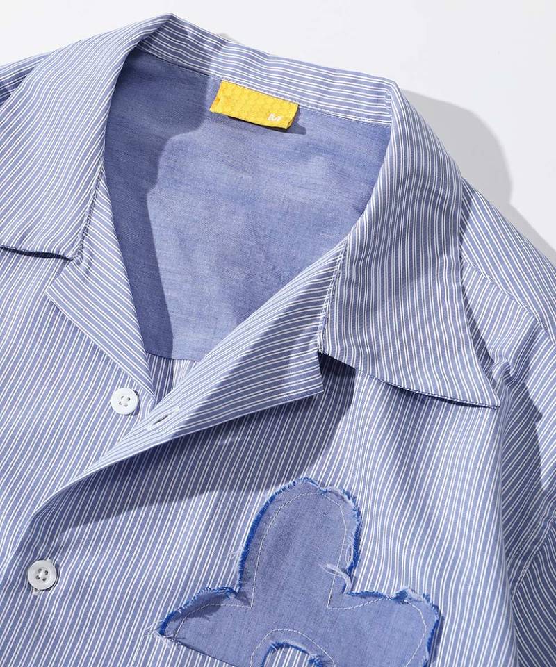 3SB0201-251 條紋開領襯衫 3S Flower Shirt