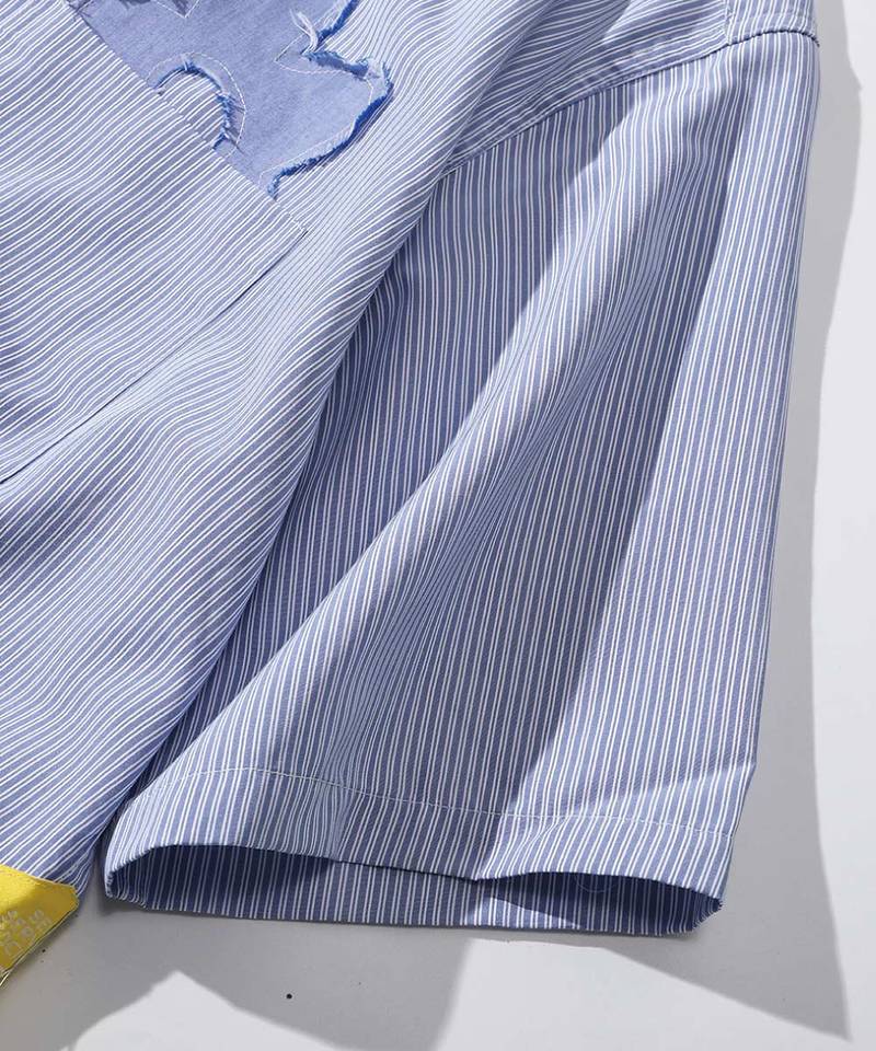 3SB0201-251 條紋開領襯衫 3S Flower Shirt