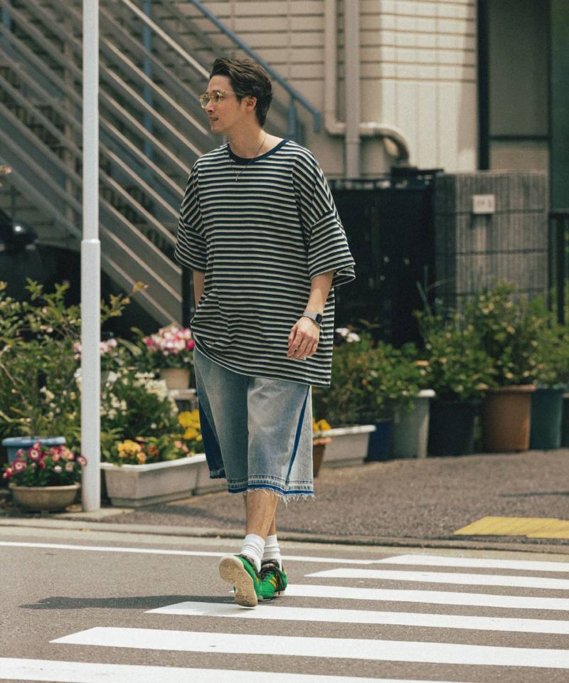 條紋短Tee Multi Striped Half Tee