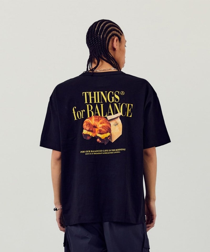 AECA0118-251 早晨印花TEE MORNING CAFE HALF SLEEVE TEE