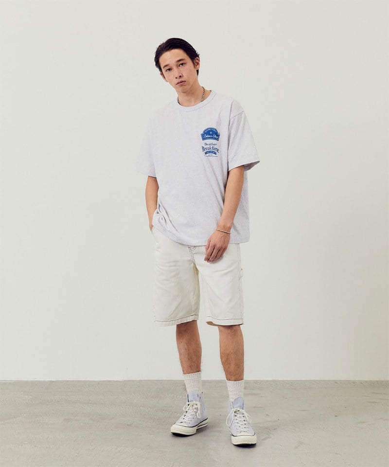 AECA0118-251 早晨印花TEE MORNING CAFE HALF SLEEVE TEE