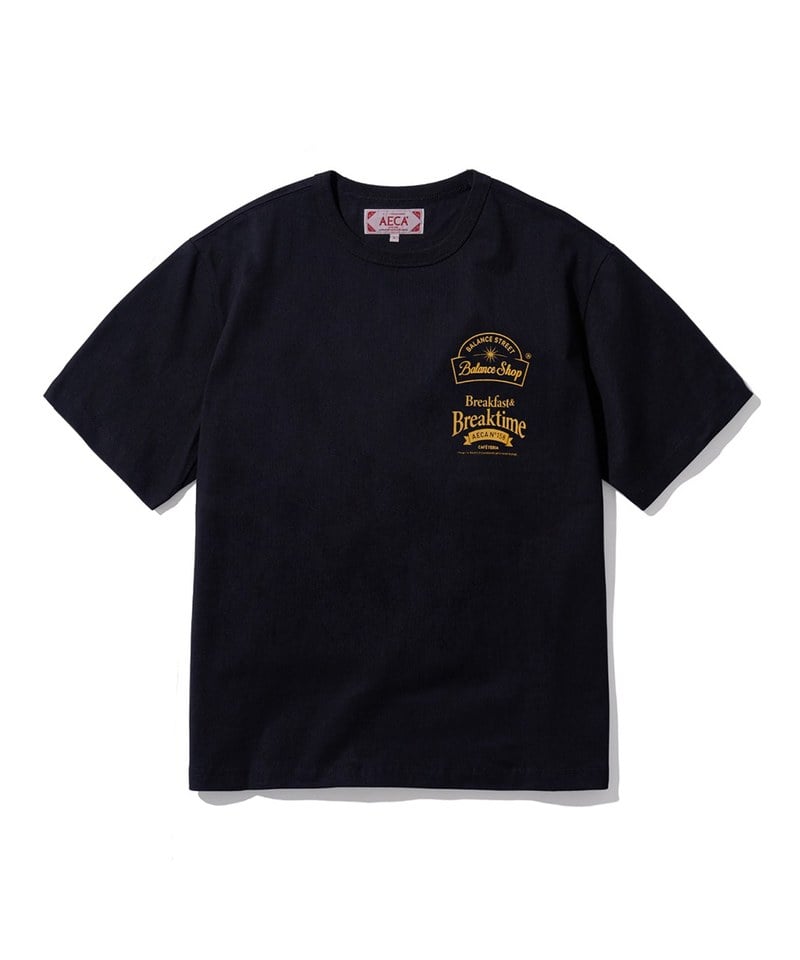 AECA0118-251 早晨印花TEE MORNING CAFE HALF SLEEVE TEE