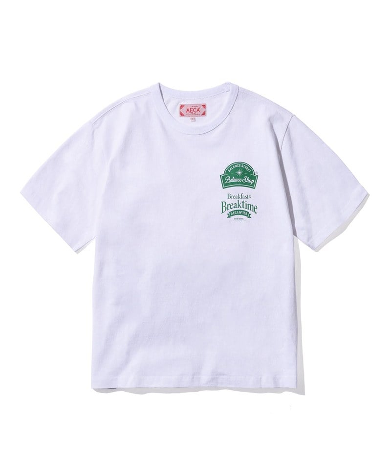 AECA0118-251 早晨印花TEE MORNING CAFE HALF SLEEVE TEE