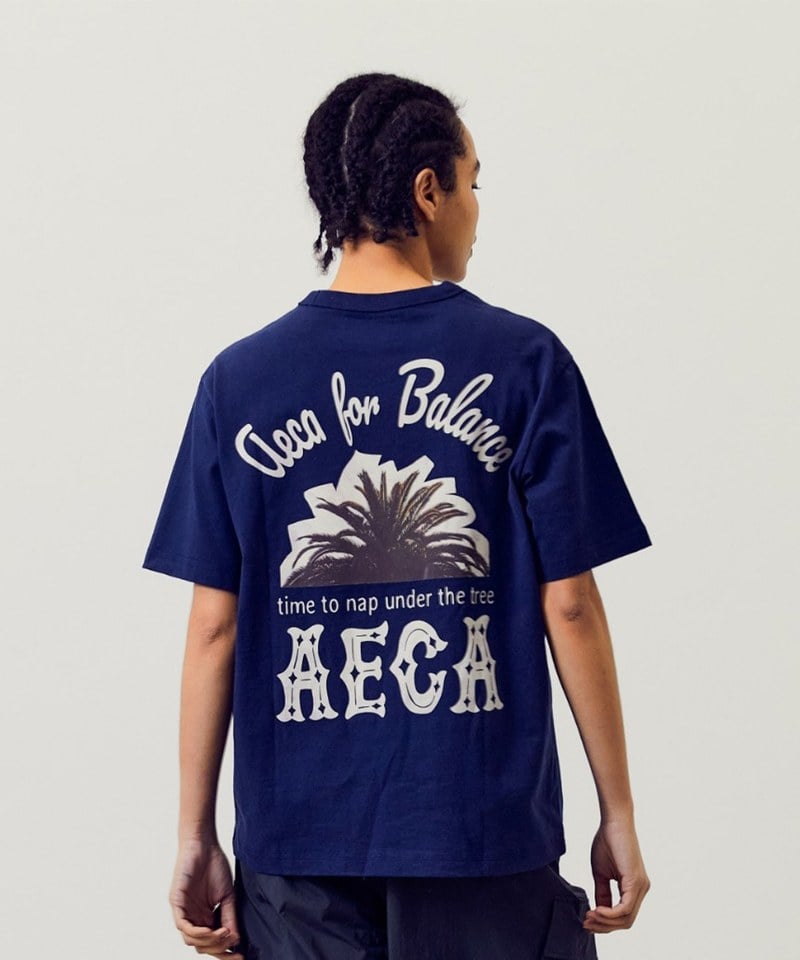 AECA0119-251 印花短袖上衣 PALM AECA HALF SLEEVE TEE