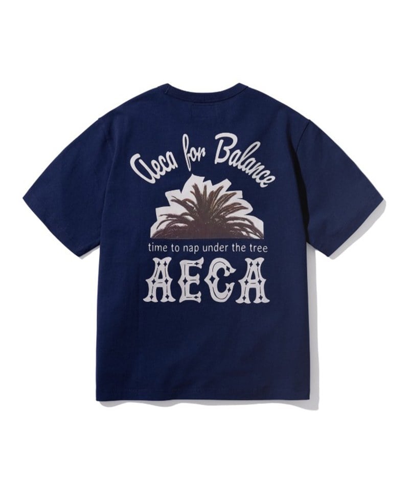 印花短袖上衣 PALM AECA HALF SLEEVE TEE