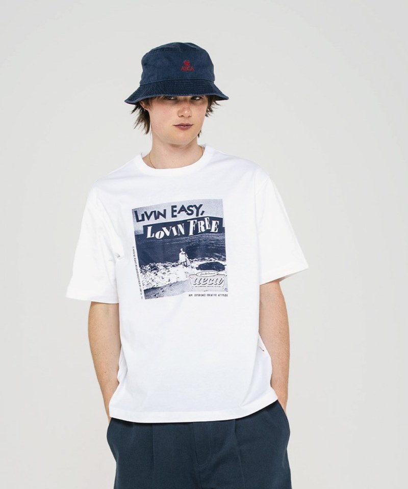 印花短袖上衣 LIVIN EASY LOVIN FREE HALF SLEEVE