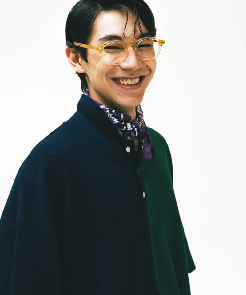 雙色拼接POLO上衣 Two Face Pique Polo Shirt