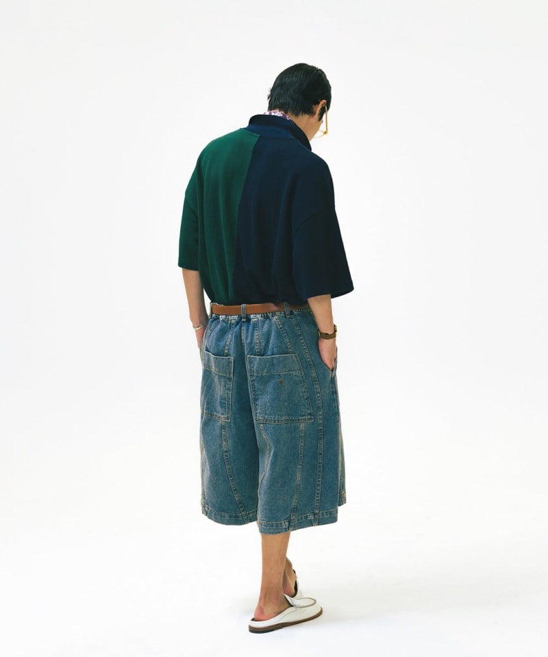 雙色拼接POLO上衣 Two Face Pique Polo Shirt
