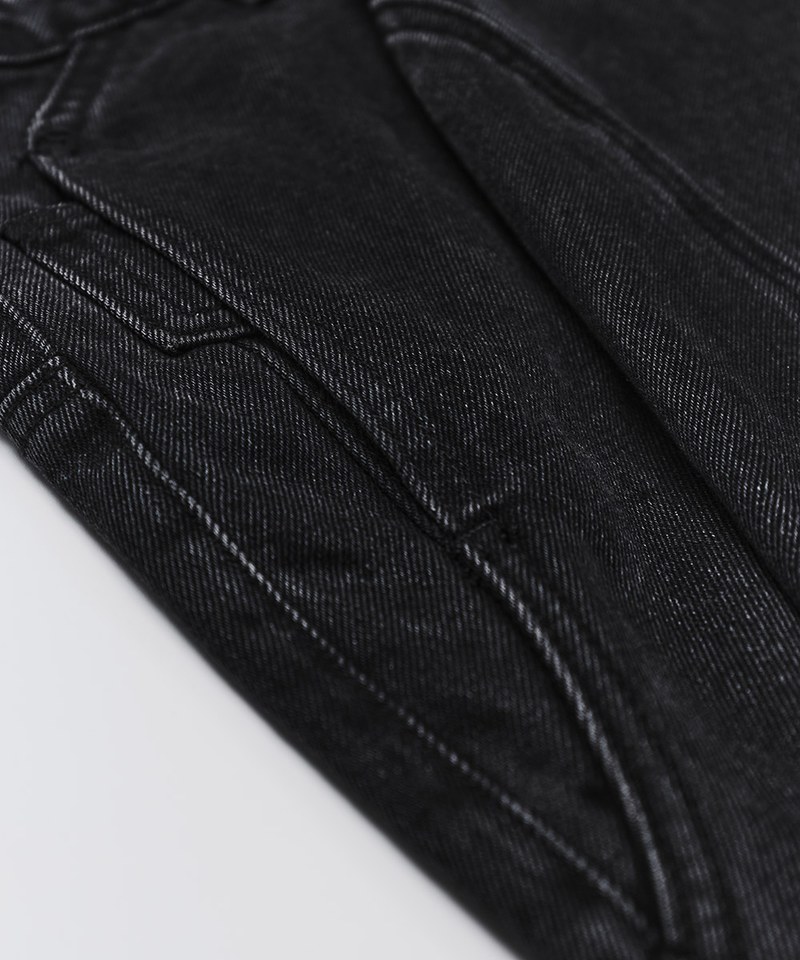 水洗修身丹寧褲 Washed Flared Denim Pants