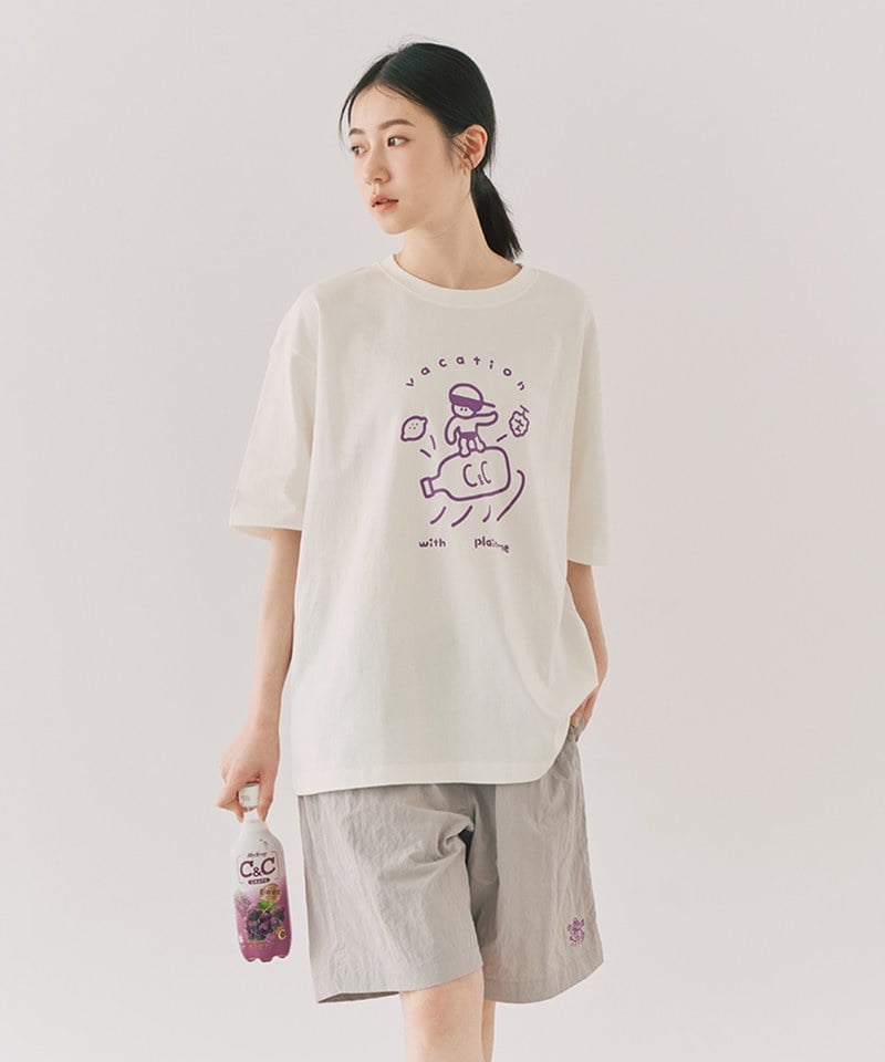C＆C聯名夏日衝浪圖TEE