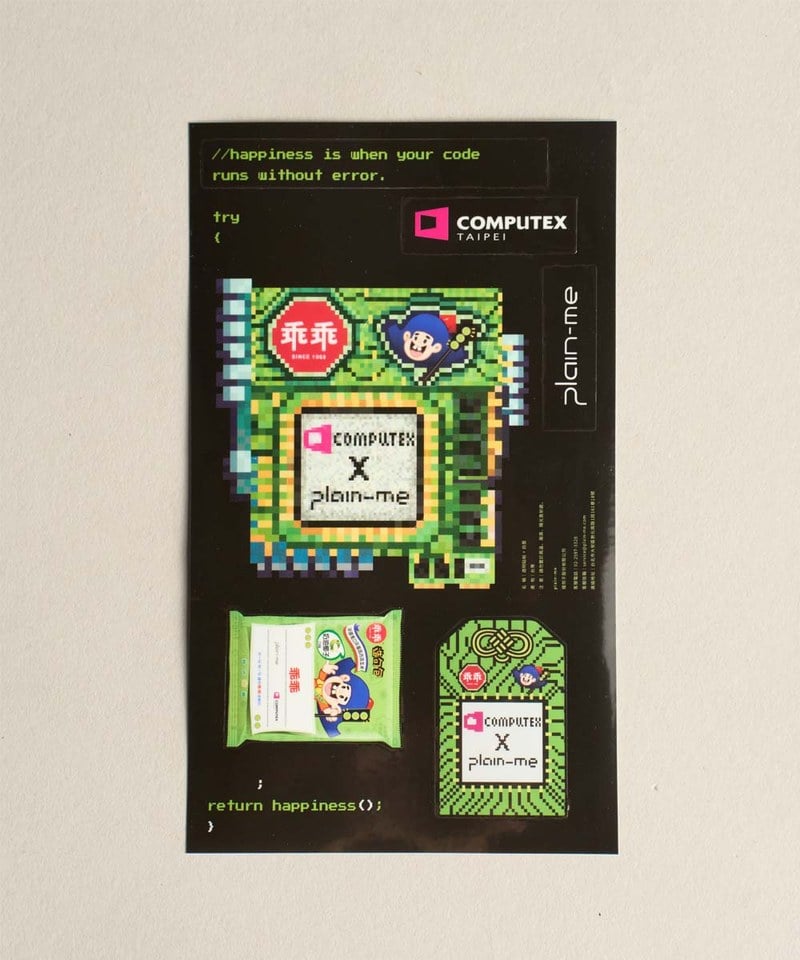CRV3972-241 COMPUTEX 聯名能量透明貼紙-2024