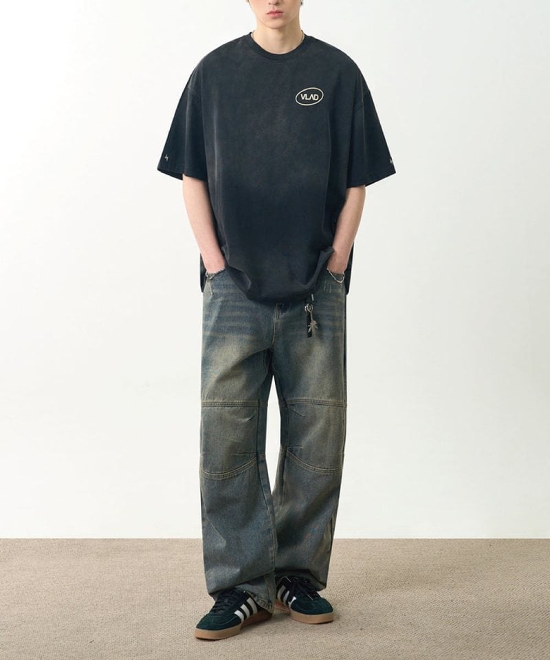 水洗短袖T恤 SMALL LOGO FADE WASHING HALF T-SHIRT