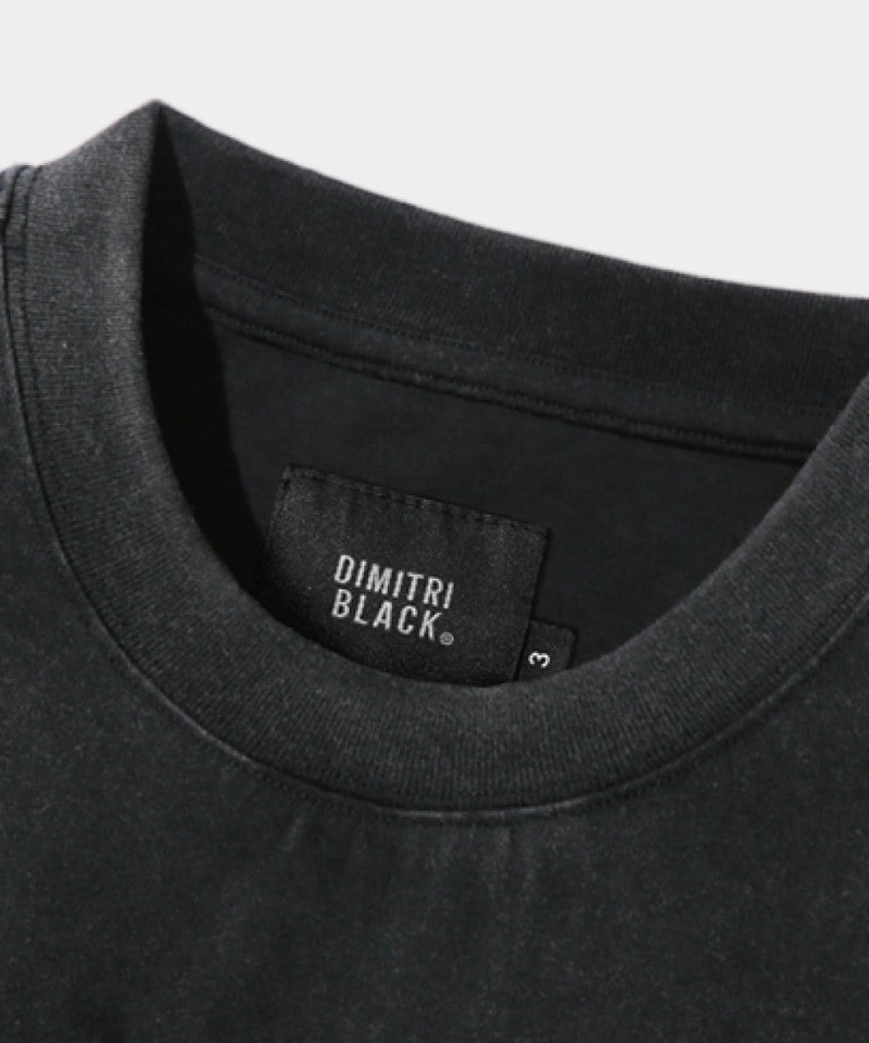復古印花上衣 PIGMENT FADE WASHING ARTWORK HALF T-SHIRT
