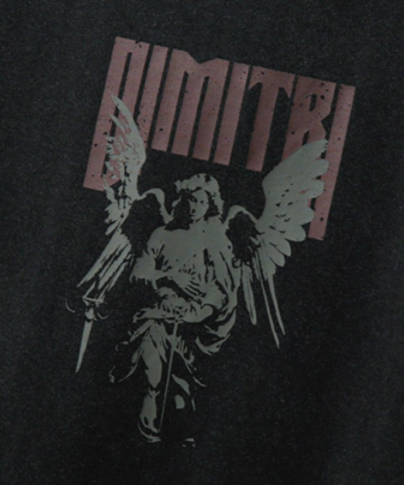 復古印花上衣 PIGMENT FADE WASHING ARTWORK HALF T-SHIRT