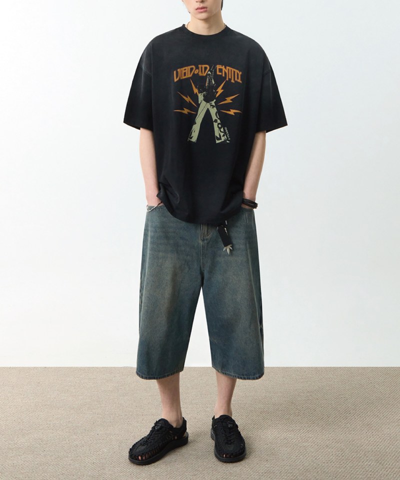 印花上衣 VLAD PIGMENT ZEPPELIN HALF T-SHIRT