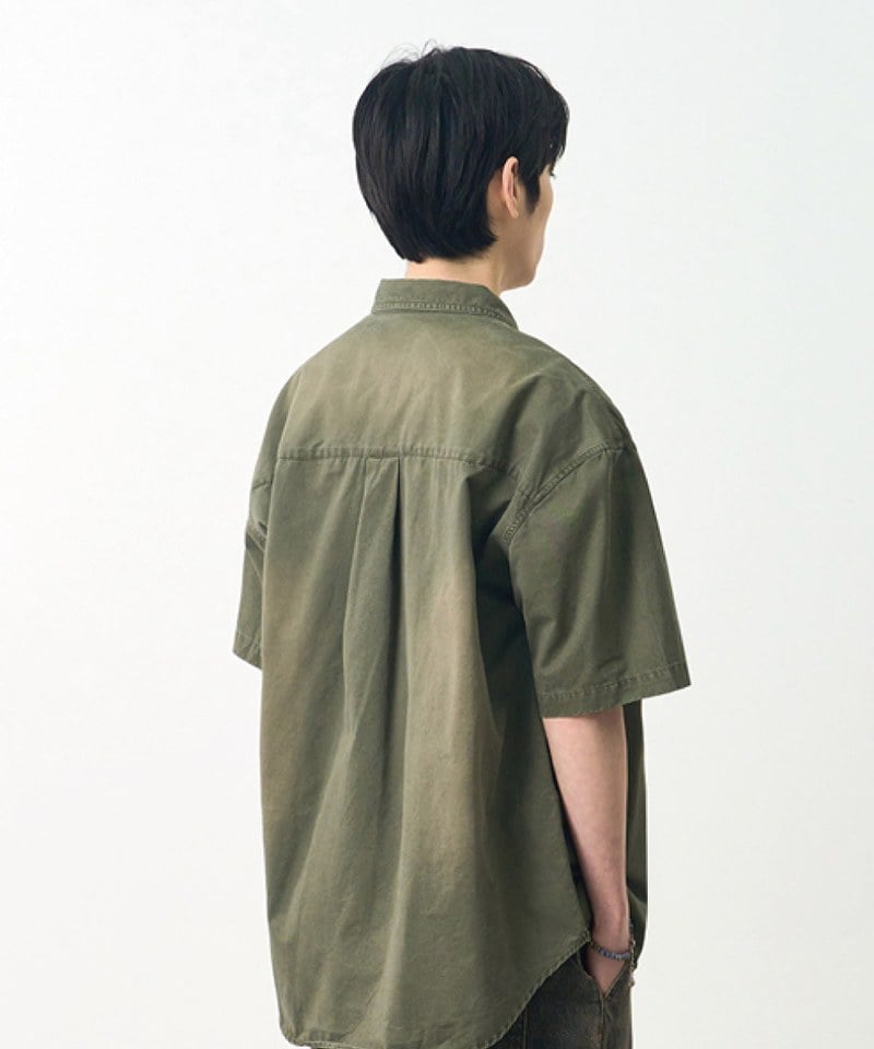 DMB0233-251 水洗襯衫 BIO WASHING COTTON HALF SHIRT