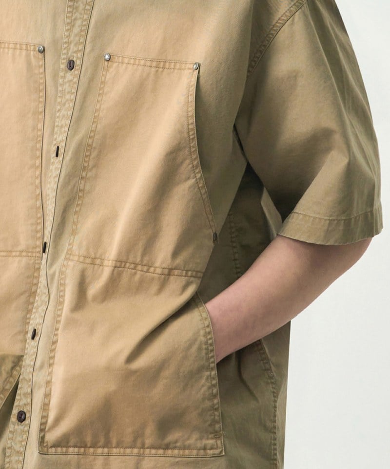 DMB0237-251 雙口袋襯衫 DOUBLE KNEE PATCH HALF WORK SHIRT