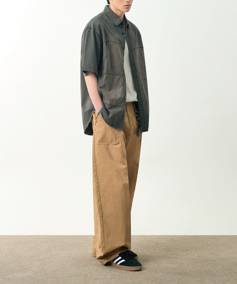 DMB0237-251 雙口袋襯衫 DOUBLE KNEE PATCH HALF WORK SHIRT
