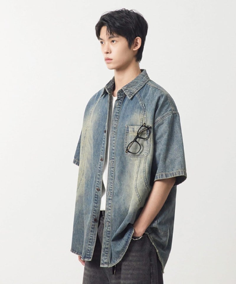 DMB0241-251 牛仔襯衫 DENIM HALF SHIRT