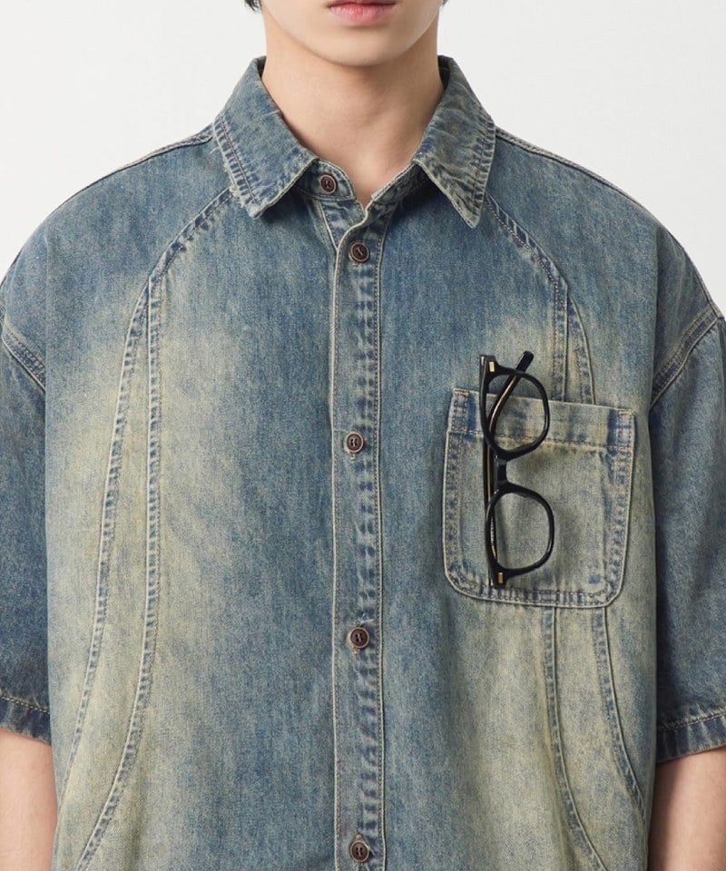 DMB0241-251 牛仔襯衫 DENIM HALF SHIRT