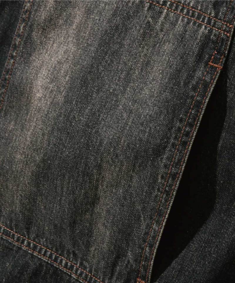 DMB0243-251 雙口袋牛仔襯衫 DOUBLE KNEE DENIM HALF SHIRT