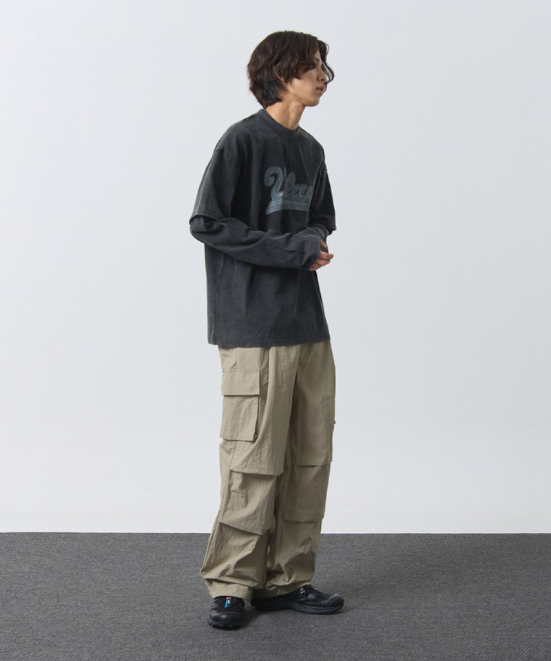 尼龍降落傘長褲 ONE TUCK NYLON PARACHUTE CARGO PANTS