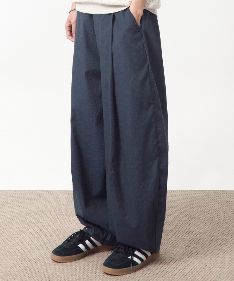 泡泡紗燈籠褲 SEERSUCKER CURVED PANTS
