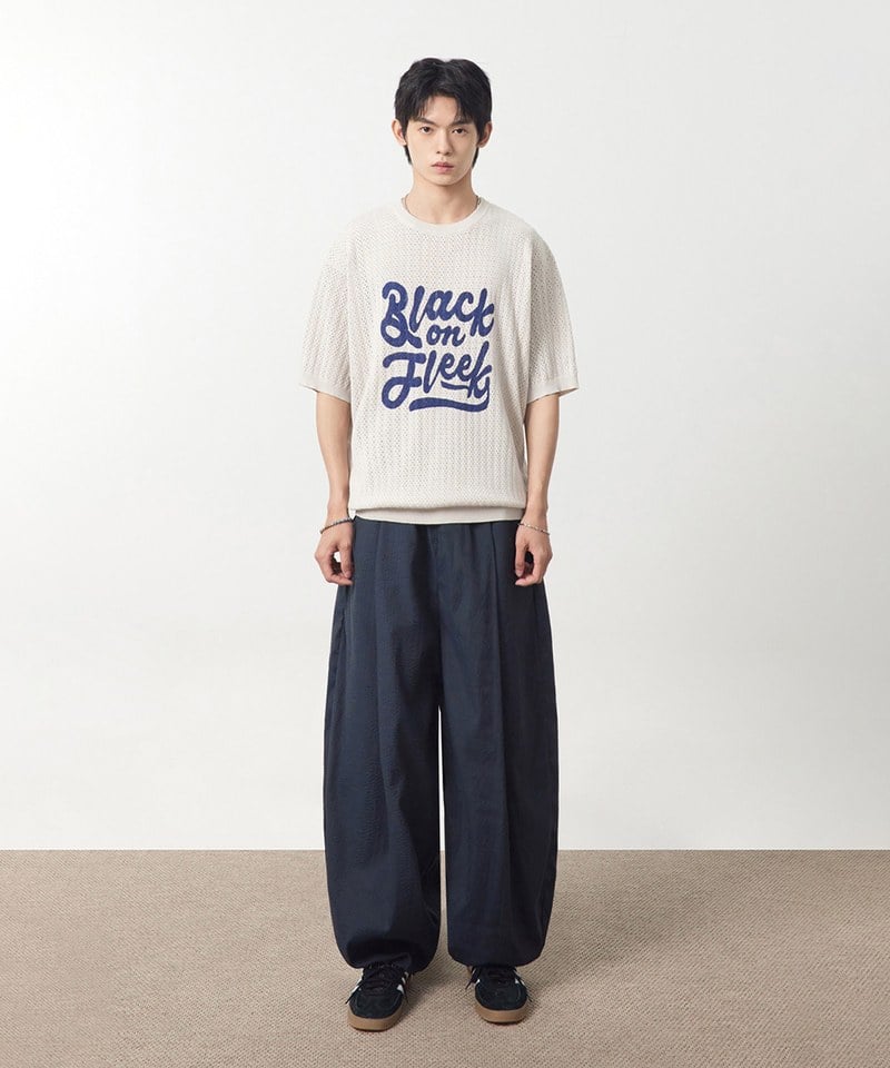 泡泡紗燈籠褲 SEERSUCKER CURVED PANTS