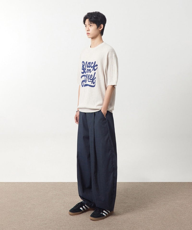 泡泡紗燈籠褲 SEERSUCKER CURVED PANTS