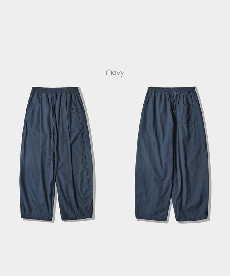 泡泡紗燈籠褲 SEERSUCKER CURVED PANTS