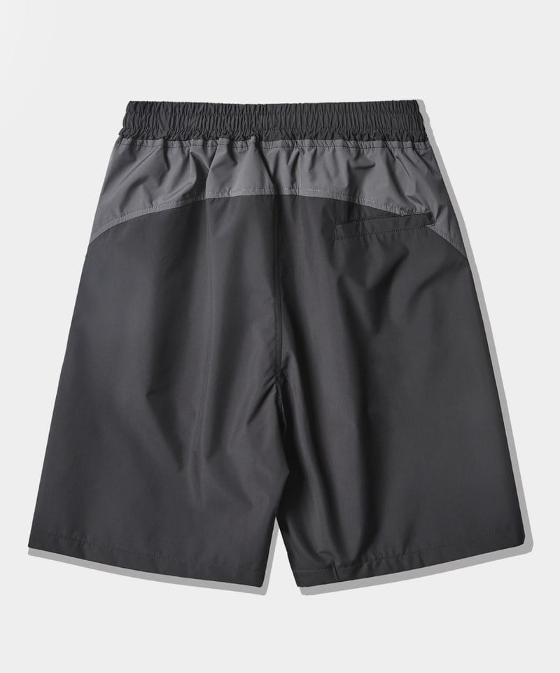 拼接休閒短褲 DOUBLE LAYER SLASH HALF PANTS