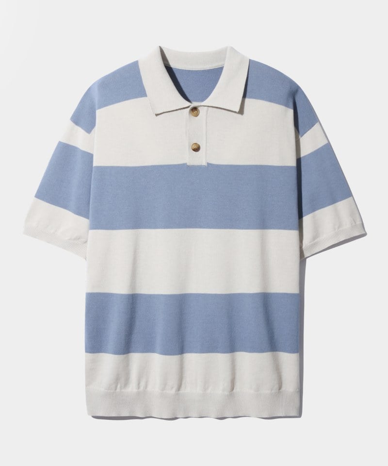條紋橄欖球衫 STRIPE RUGBY HALF KNIT