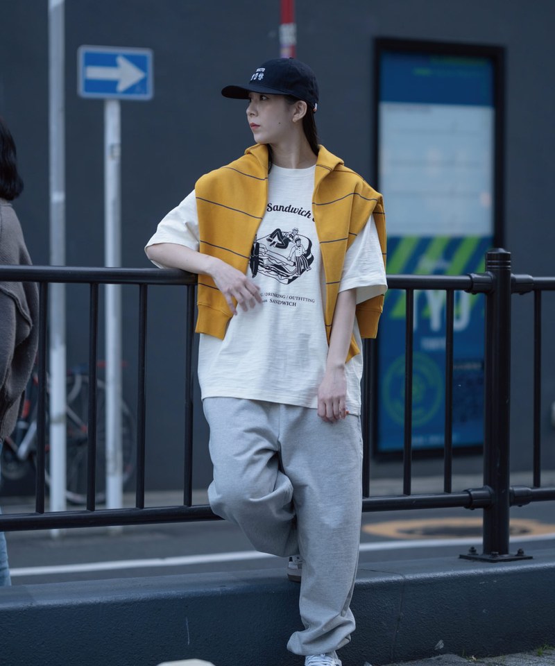 B.D.O.三明治與文化人竹節棉短T