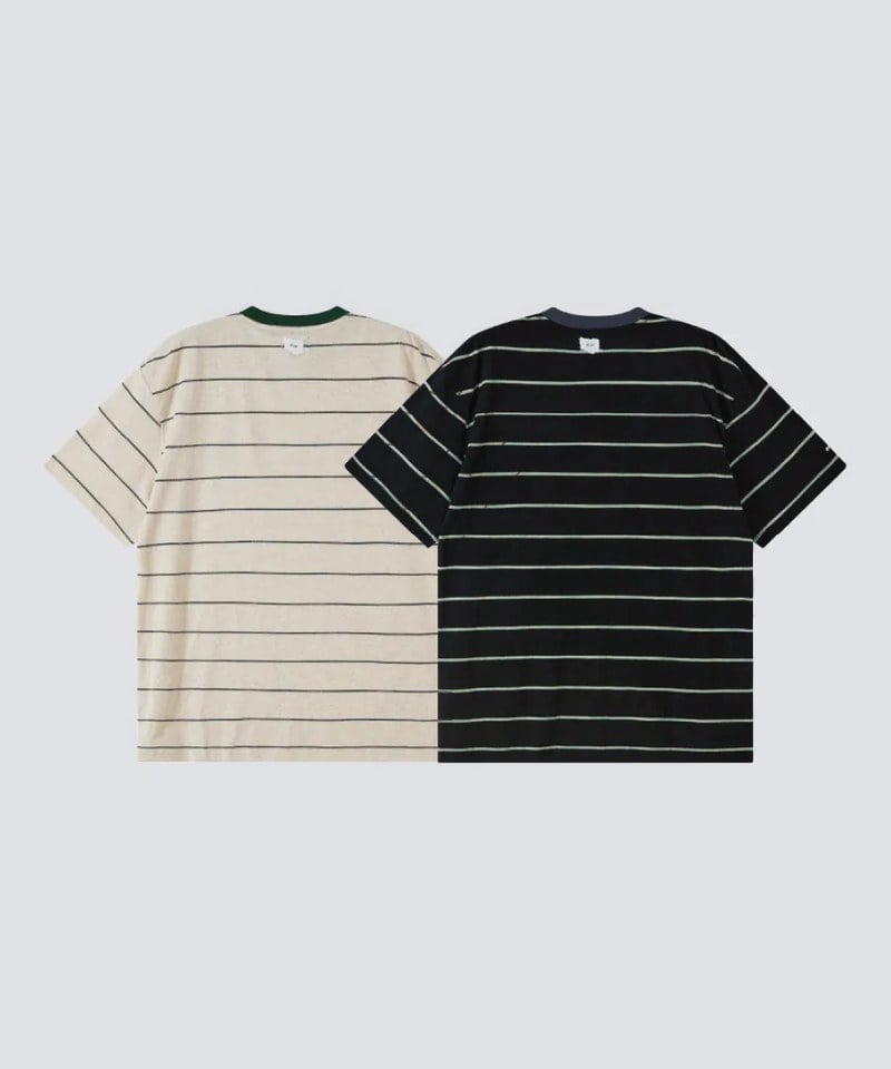 FMB99112-251 Hana花華間條tee