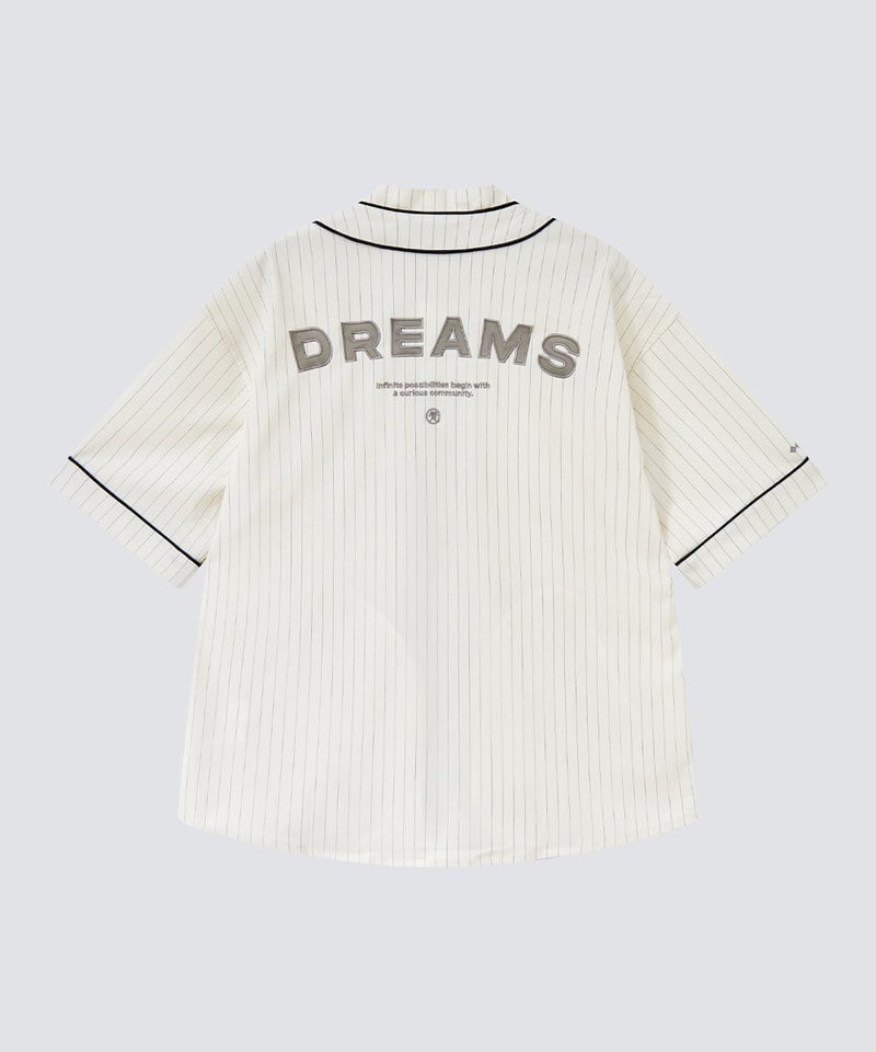 FMB99118-251 Dreams暗條棒球恤衫