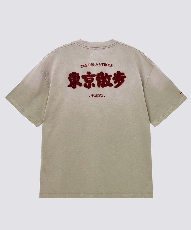 東京散步洗水Tee