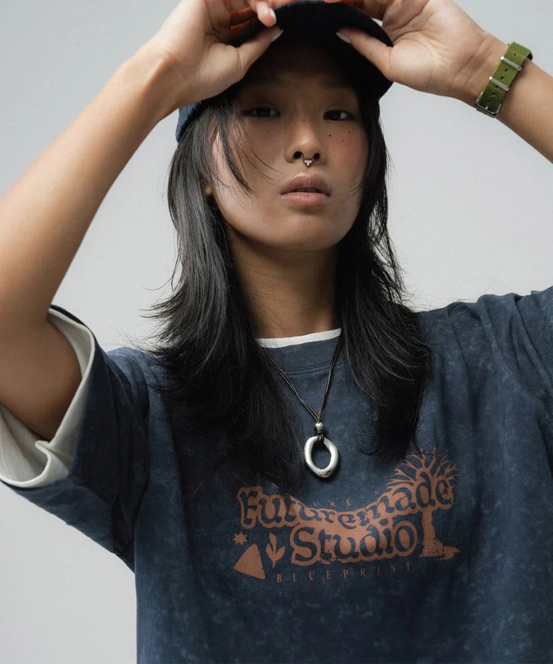 水洗短Tee LOGO WASHED TEE