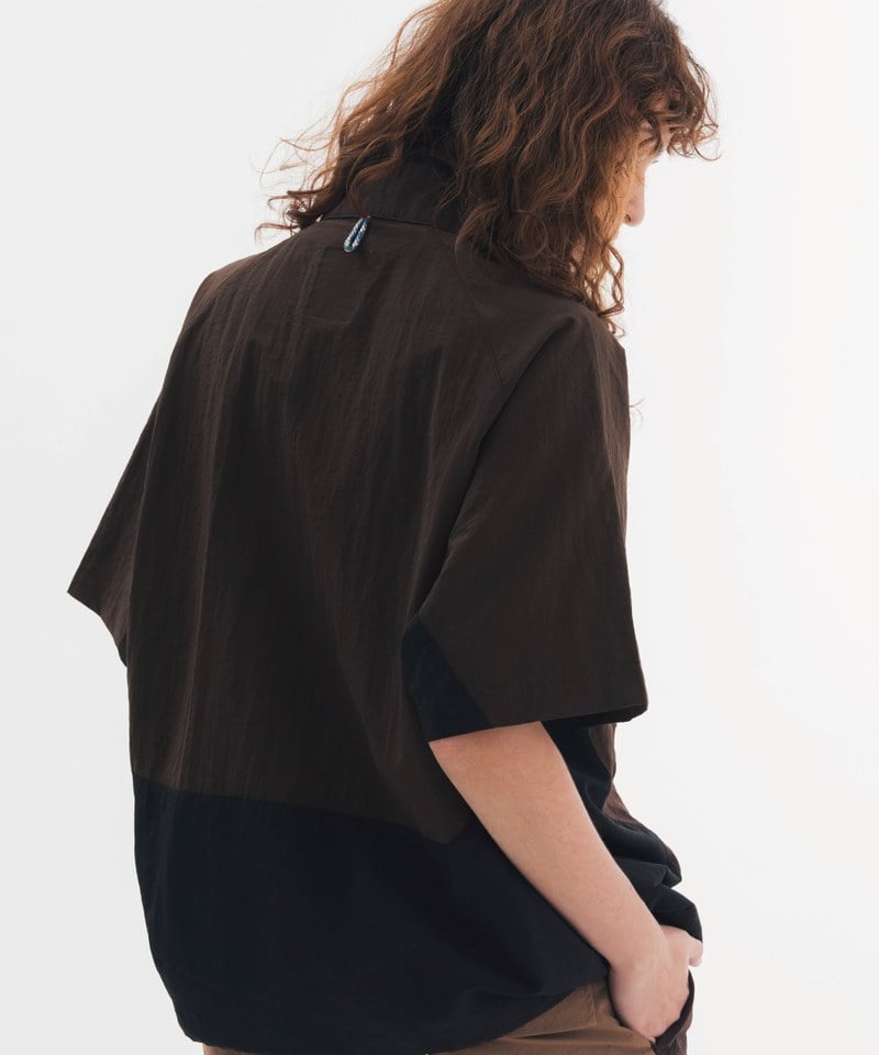 套頭短袖襯衫 HALF SNAP PULLOVER SHIRT