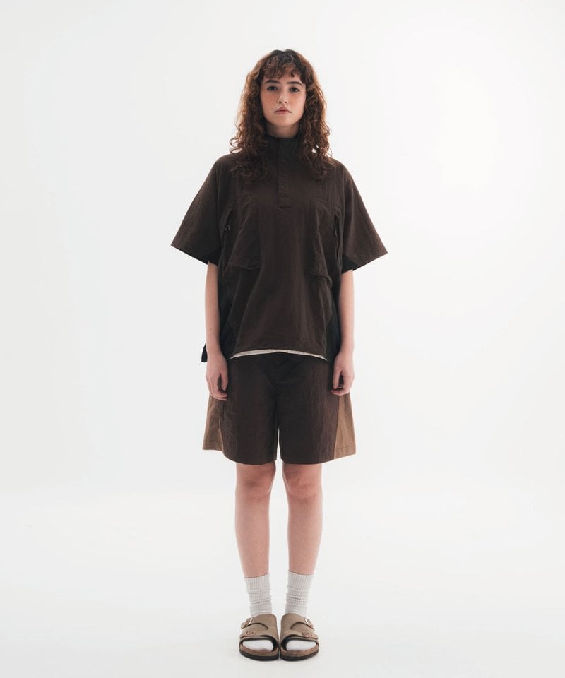 套頭短袖襯衫 HALF SNAP PULLOVER SHIRT