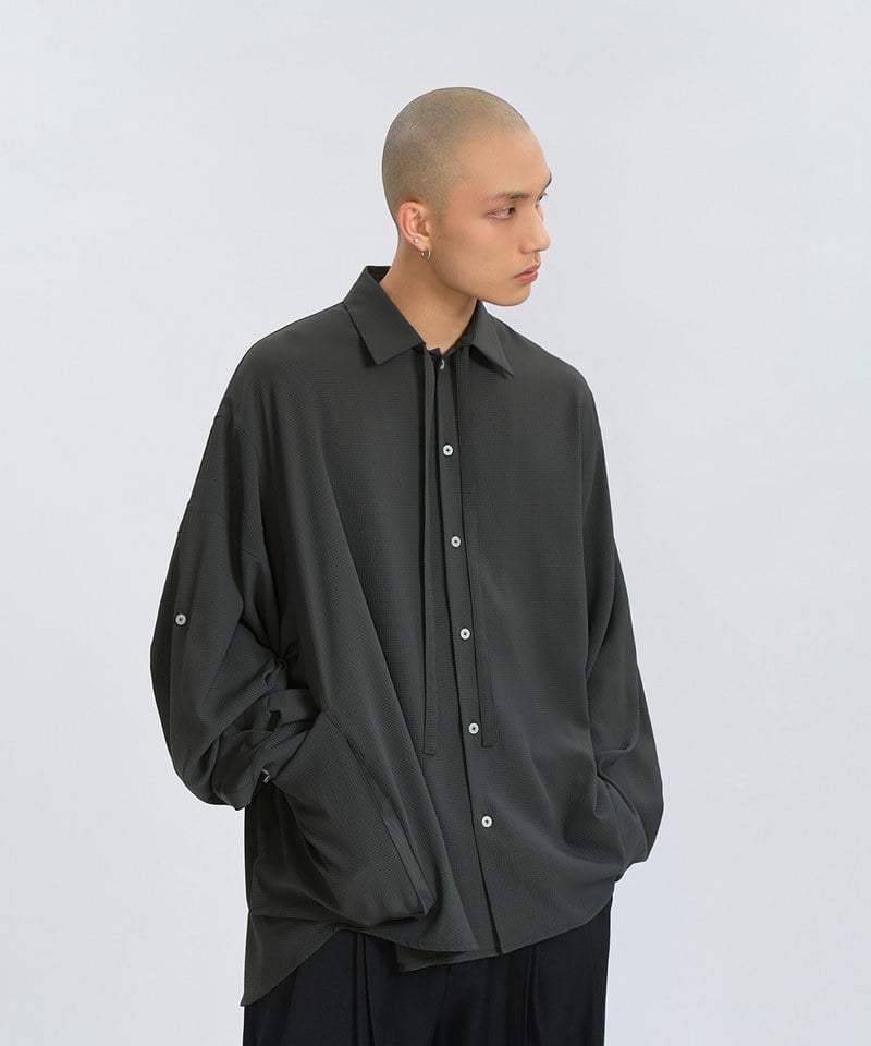 MSN0211-251 立體口袋襯衫 Relaxed fit Seersucker Shirt