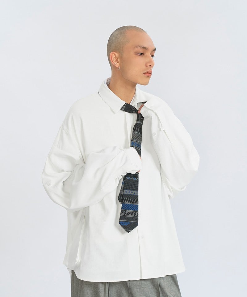 MSN0211-251 立體口袋襯衫 Relaxed fit Seersucker Shirt